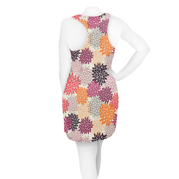 Mums Flower Racerback Dress - On Model - Back