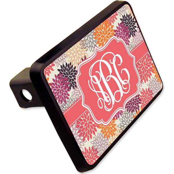 Custom Mums Flower Rectangular Trailer Hitch Cover - 2" (Personalized)