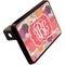Mums Flower Rectangular Car Hitch Cover w/ FRP Insert (Angle View)