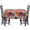 Mums Flower Rectangular Tablecloths - Side View