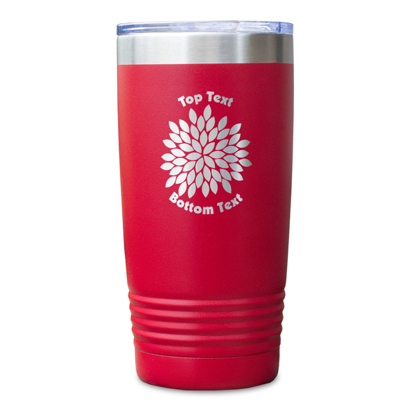 Mums Flower Red Polar Camel Tumbler - 20oz - Single Sided - Approval