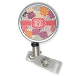Mums Flower Retractable Badge Reel (Personalized)
