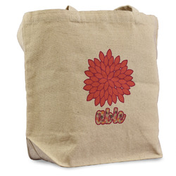 Mums Flower Reusable Cotton Grocery Bag (Personalized)