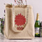 Mums Flower Reusable Cotton Grocery Bag - In Context