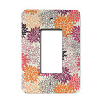 Mums Flower Rocker Style Light Switch Cover - Single Switch