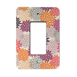 Mums Flower Rocker Style Light Switch Cover (Personalized)
