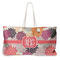 Mums Flower Large Rope Tote Bag - Front View