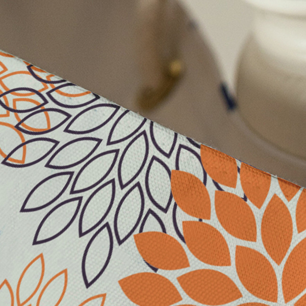 Mums Flower Large Rope Tote - Close Up View