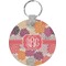 Mums Flower Round Keychain (Personalized)