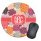 Mums Flower Round Mouse Pad