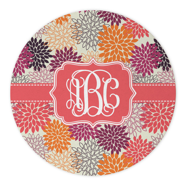 Mums Flower Round Paper Coaster - Approval