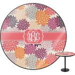 Mums Flower Round Table - 30" (Personalized)