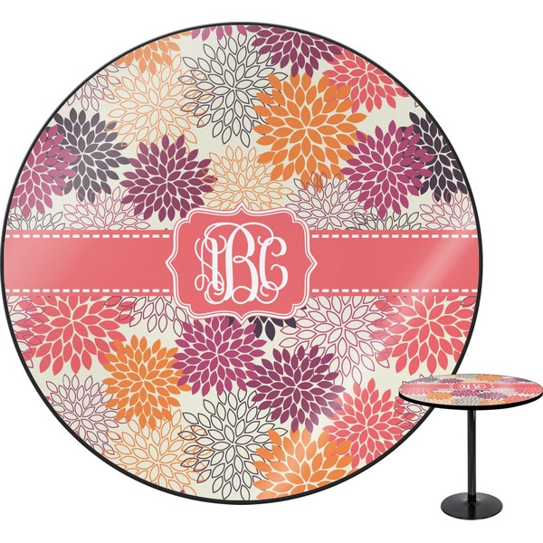 Custom Mums Flower Round Table - 30" (Personalized)