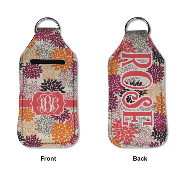 Mums Flower Sanitizer Holder Keychain - Large APPROVAL (Flat)