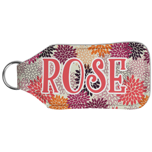 Mums Flower Sanitizer Holder Keychain - Large (Back)