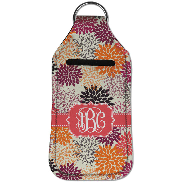 Mums Flower Sanitizer Holder Keychain - Large (Front)