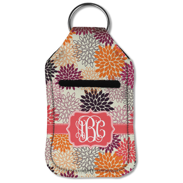 Mums Flower Sanitizer Holder Keychain - Small (Front Flat)