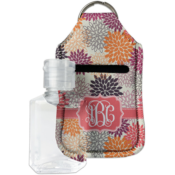 Custom Mums Flower Hand Sanitizer & Keychain Holder (Personalized)