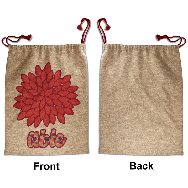 Mums Flower Santa Bag - Approval - Front