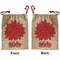 Mums Flower Santa Sack - Front & Back (Personalized)