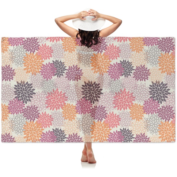 Custom Mums Flower Sheer Sarong