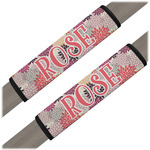 Mums Flower Seat Belt Covers (Set of 2) (Personalized)