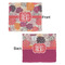 Mums Flower Security Blanket - Front & Back View