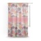 Mums Flower Sheer Curtain With Window and Rod