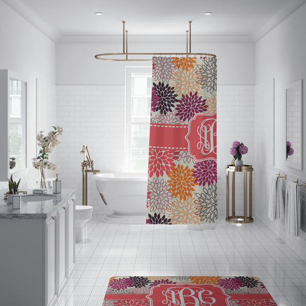 Mums Flower Shower Curtain - 70"x83"
