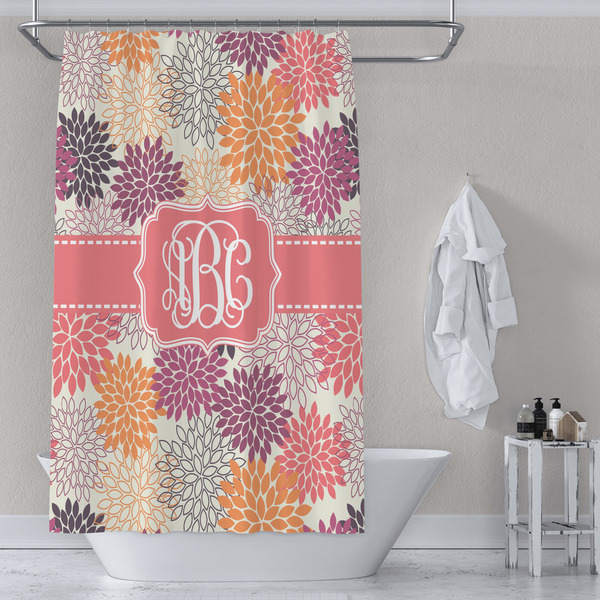Mums Flower Shower Curtain Lifestyle