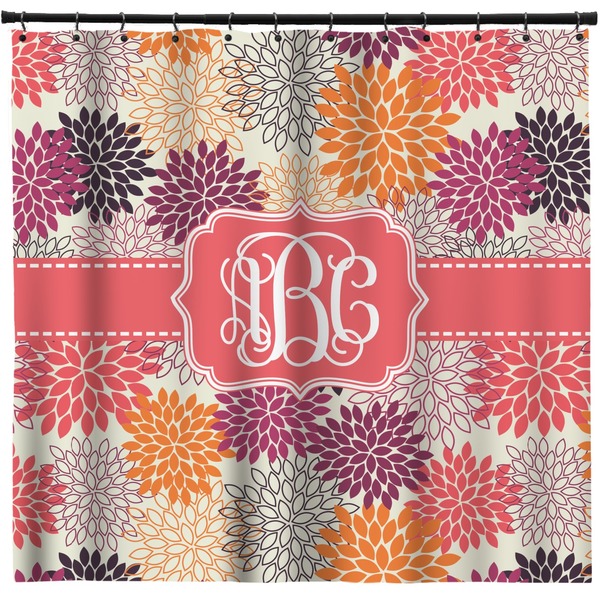 Custom Mums Flower Shower Curtain - 71" x 74" (Personalized)
