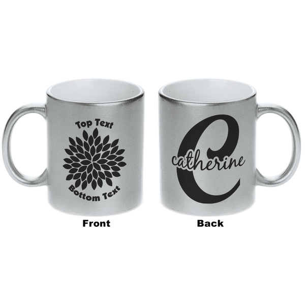 Mums Flower Silver Mug - Approval