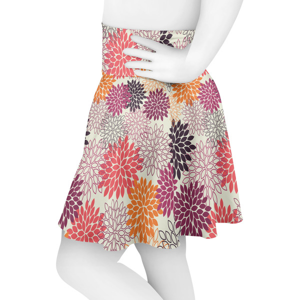 Mums Flower Skater Skirt - Side