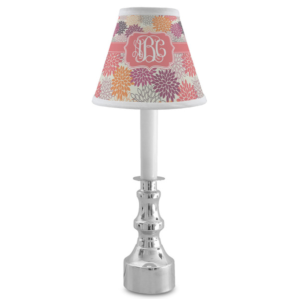 Mums Flower Small Chandelier Lamp - LIFESTYLE (on candle stick)