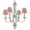 Mums Flower Small Chandelier Shade - LIFESTYLE (on chandelier)