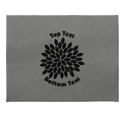 Mums Flower Small Gift Box w/ Engraved Leather Lid (Personalized)