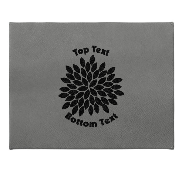 Mums Flower Small Engraved Gift Box with Leather Lid - Approval