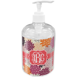 Mums Flower Acrylic Soap & Lotion Bottle (Personalized)
