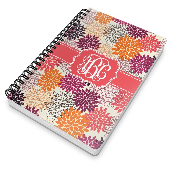 Mums Flower Spiral Journal 7 x 10 - Main