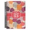 Mums Flower Spiral Journal Large - Front View
