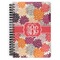 Mums Flower Spiral Notebook - 7x10 w/ Monogram