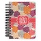 Mums Flower Spiral Notebook - 5x7 w/ Monogram