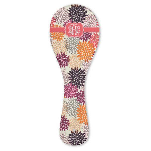 Custom Mums Flower Ceramic Spoon Rest (Personalized)