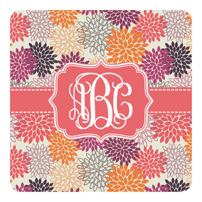 Mums Flower Square Decal (Personalized)