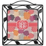 Mums Flower Square Trivet (Personalized)