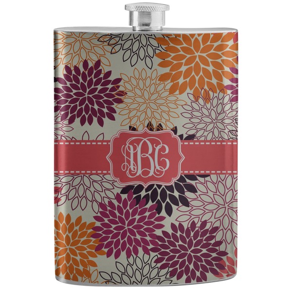 Custom Mums Flower Stainless Steel Flask (Personalized)