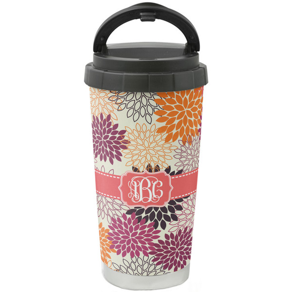 Custom Mums Flower Stainless Steel Coffee Tumbler (Personalized)