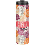 Mums Flower Stainless Steel Skinny Tumbler - 20 oz (Personalized)