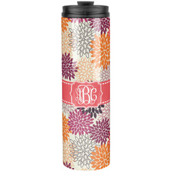 Mums Flower Stainless Steel Skinny Tumbler - 20 oz (Personalized)
