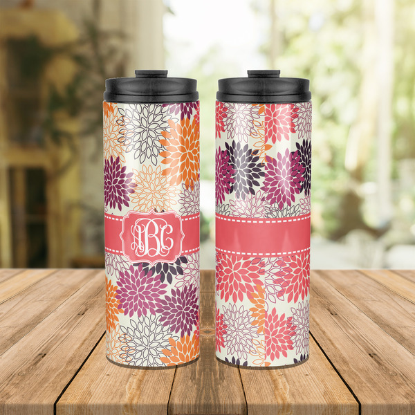 Mums Flower Stainless Steel Tumbler - Lifestyle